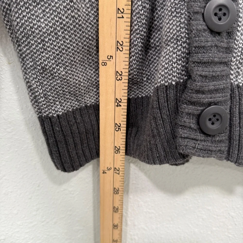 Urban Pipeline Gray Textured Shawl Collar‎ Cardigan Sweater Small